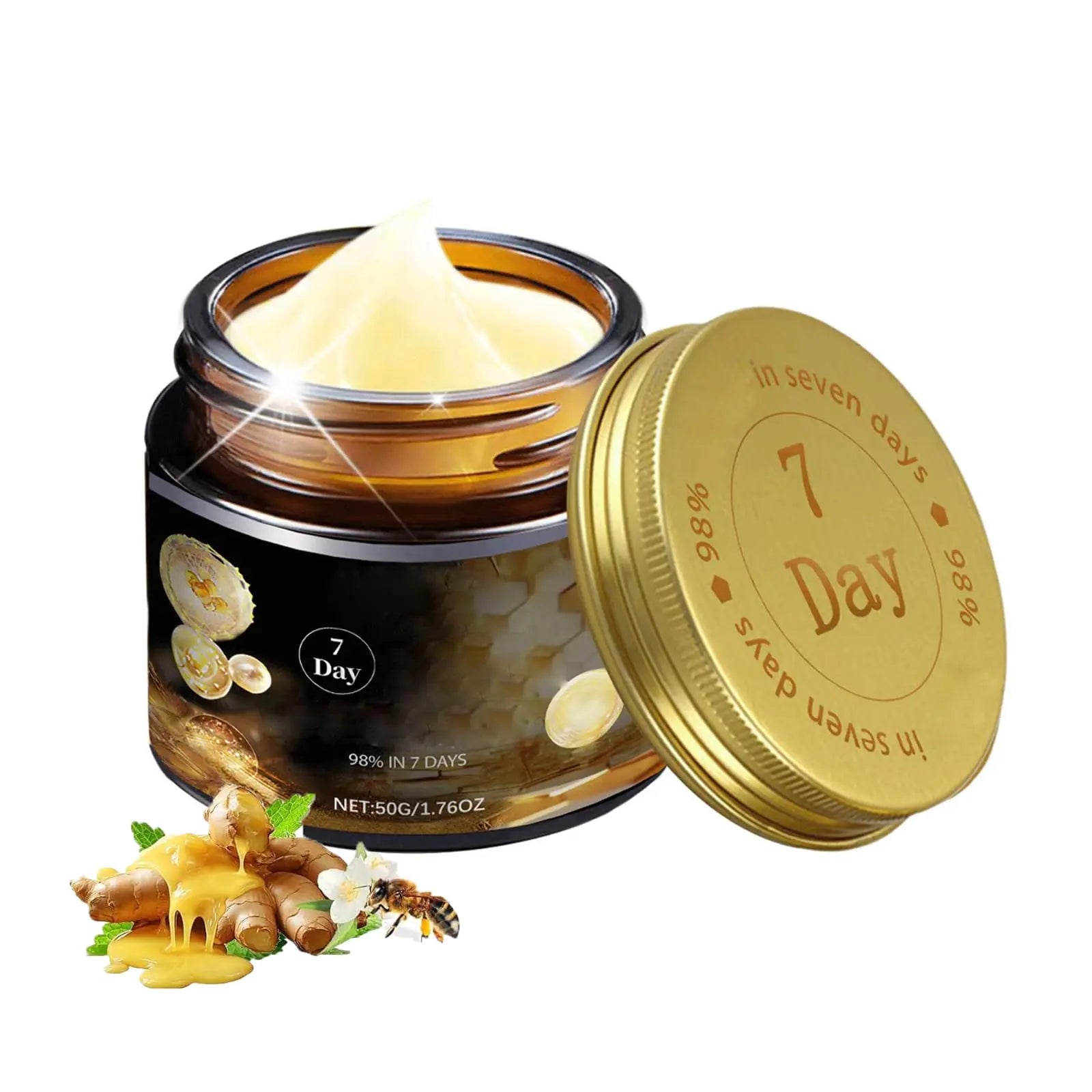 Jorlzeut Bee Venom Skin R-epair Cream7-Day Quick Skin R-epair Cream7-Day Multi-Effect All-in-One Skin Care CreamTurmeric Skin Care Cream for All Skin(1pcs)